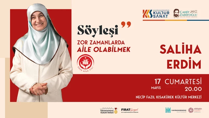 Büyükşehir’in Aile Yılı Etkinlikleri Saliha Erdim Söyleşisiyle Devam Edecek