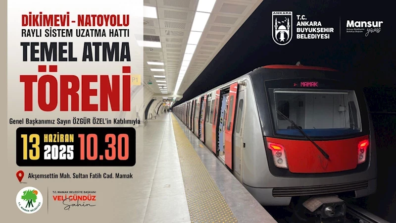 Mamak’a Metro Geliyor