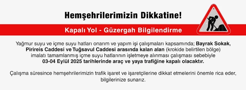 Kapalı Yol Bilgilendirme